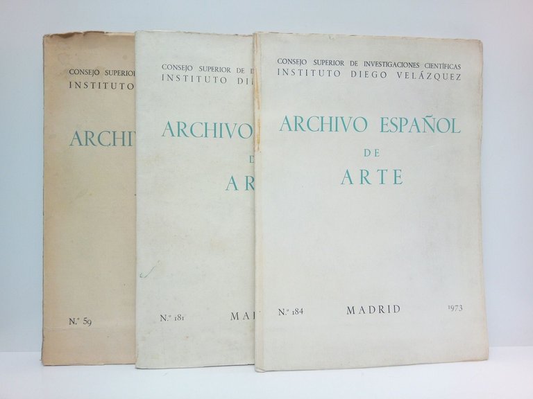 Archivo Español de Arte. Revista trimestral. N.º 181 (enero a …