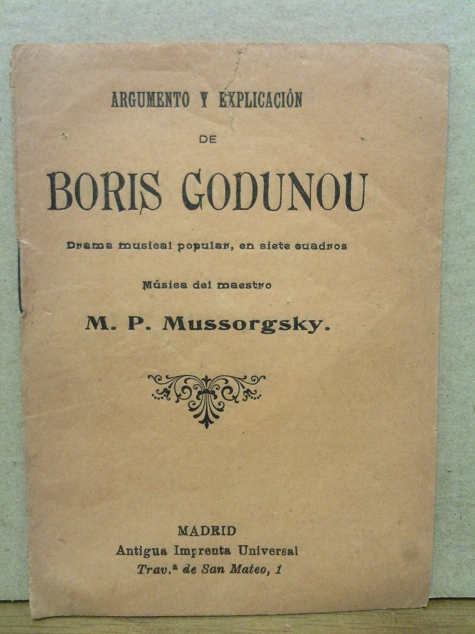 Argumento y explicación de BORIS GOGUNOU. (Drama musical, en siete …