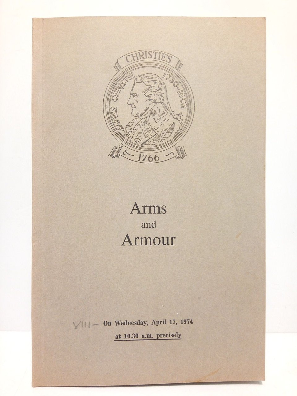 Arms and Armour. (Auction on Wednesday, April 17, 1974)