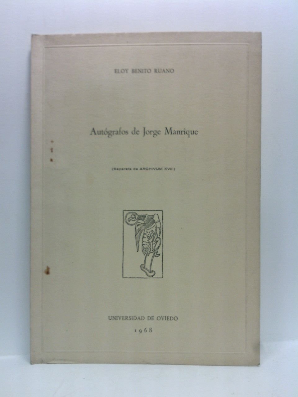 Autógrafos de Jorge Manrique
