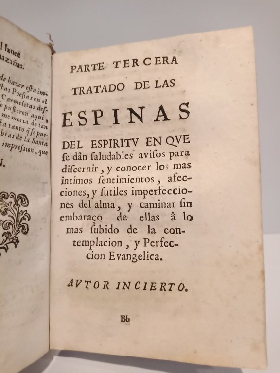 Avisos, y sentencias espirituales que encaminan aun alma a la …