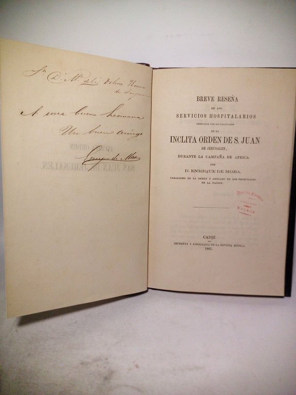 Breve reseña de los servicios hospitalarios prestados por los Caballeros … | Immagine Gallery 2