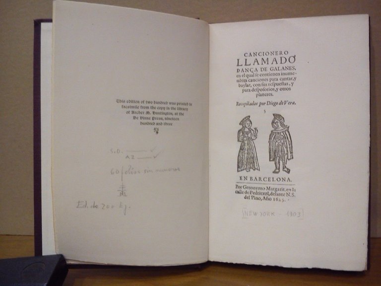 Cancionero llamado Dança de Galanes, en el qual se contienen …