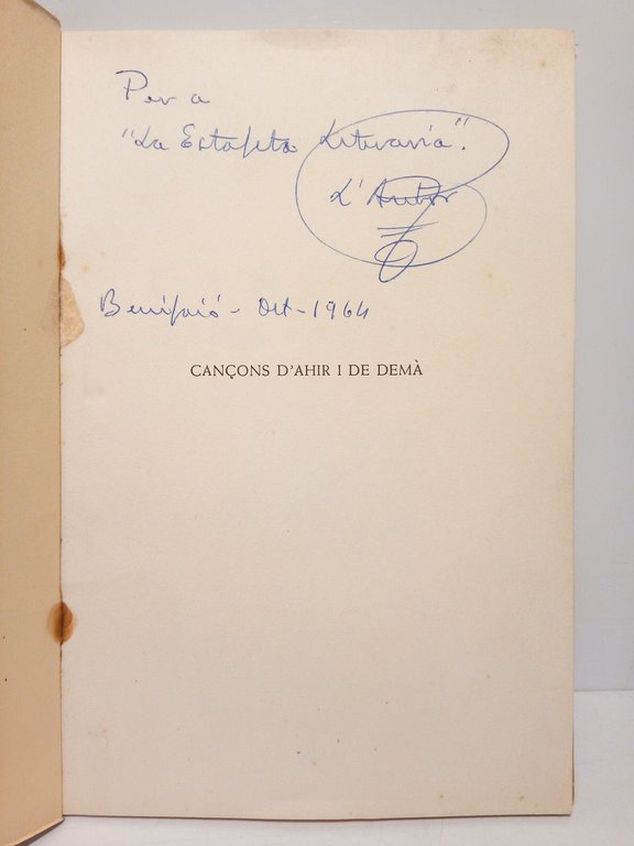 Cançons d'ahir i de demà [Poesías] / Il-lustracions de E. … | Immagine Gallery 2