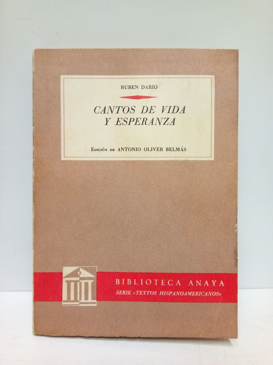 Cantos de vida y esperanza / Edición de Antonio Oliver … | Immagine principale