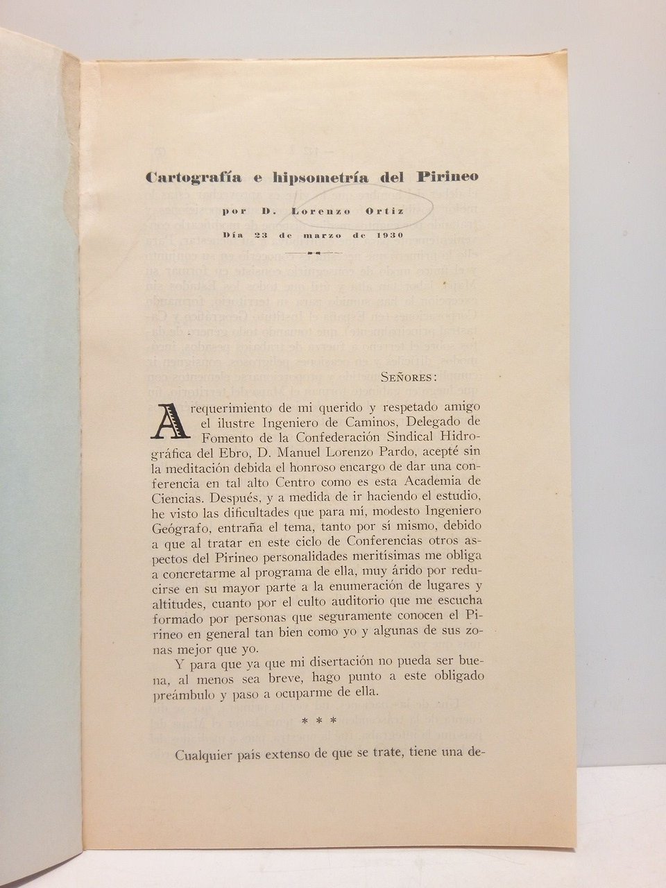 Cartografía e hipsometría del Pirineo