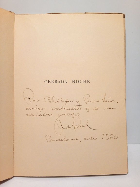 Cerrada Noche. [Poesías]. (Premio Boscán 1959) / Ilustraciones de Grau …