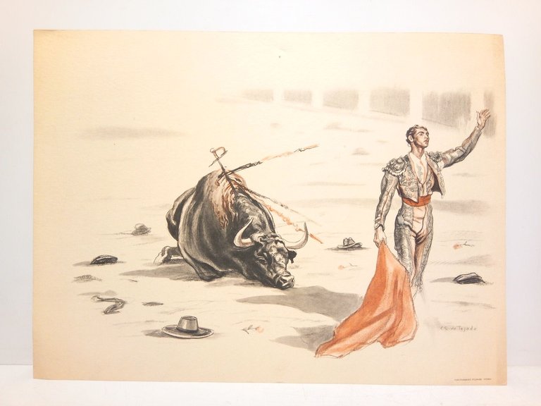 Colección de 6 bellas pinturas representando escenas taurinas [Realizadas por …