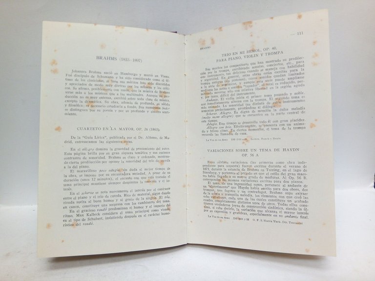 Comentarios y poemas musicales