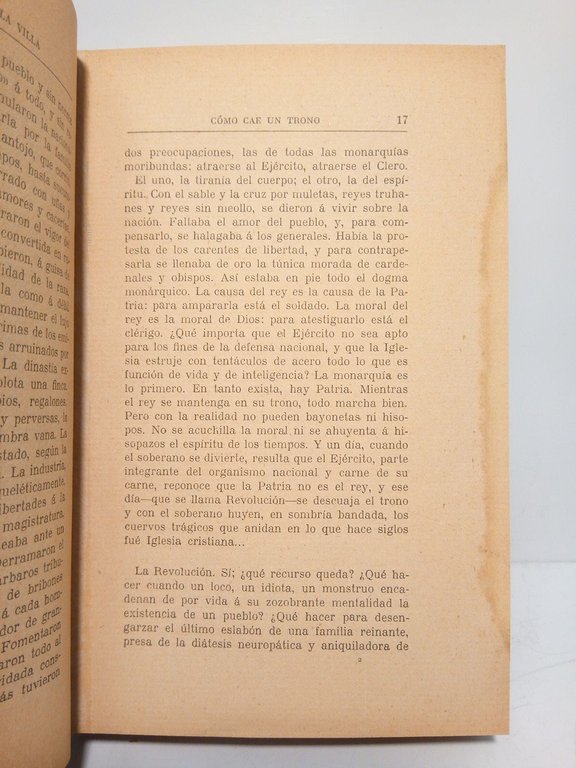 Como cae un Trono: La Revolución en Portugal / Prólogo …