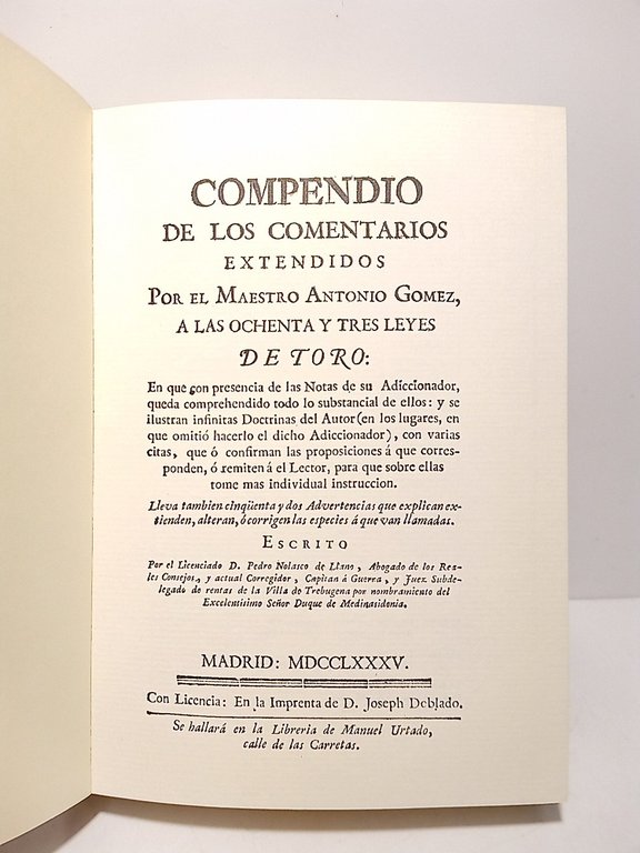 Compendio de los comentarios extendidos por el Maestro Antonio Gomez, … | Immagine Gallery 2