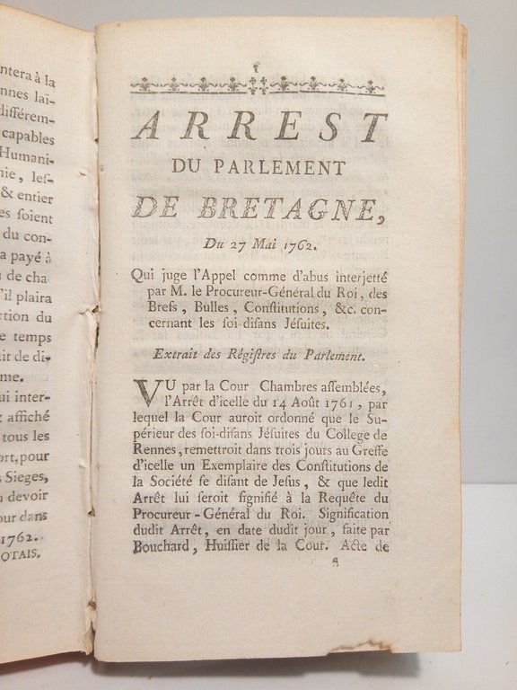 Compte Rendu des Constitutions des Jésuites / Par M. Louis-René …