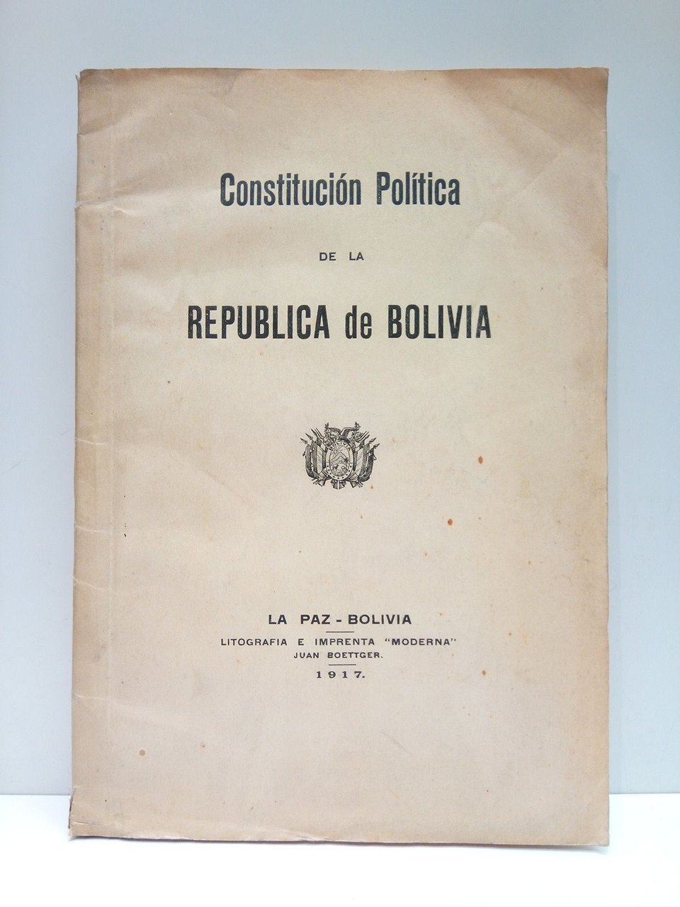 Constitución Política de la República de Bolivia