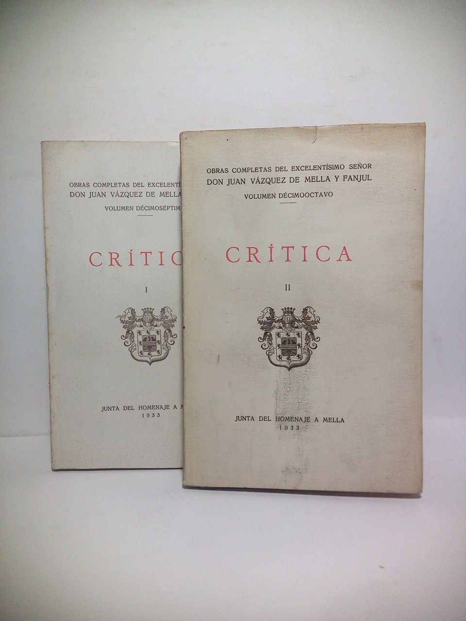 Crítica (en 2 tomos) / Prólogos de Rafael Comenge y …