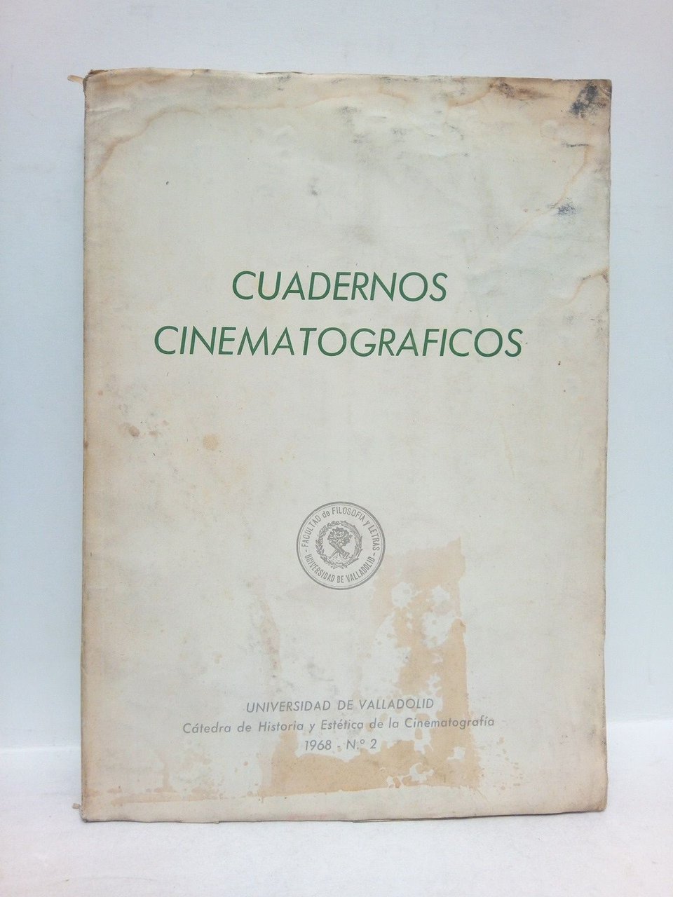 Cuadernos Cinematográficos. Universidad de Valladolid, Cátedra de Historia y Estética … | Immagine principale