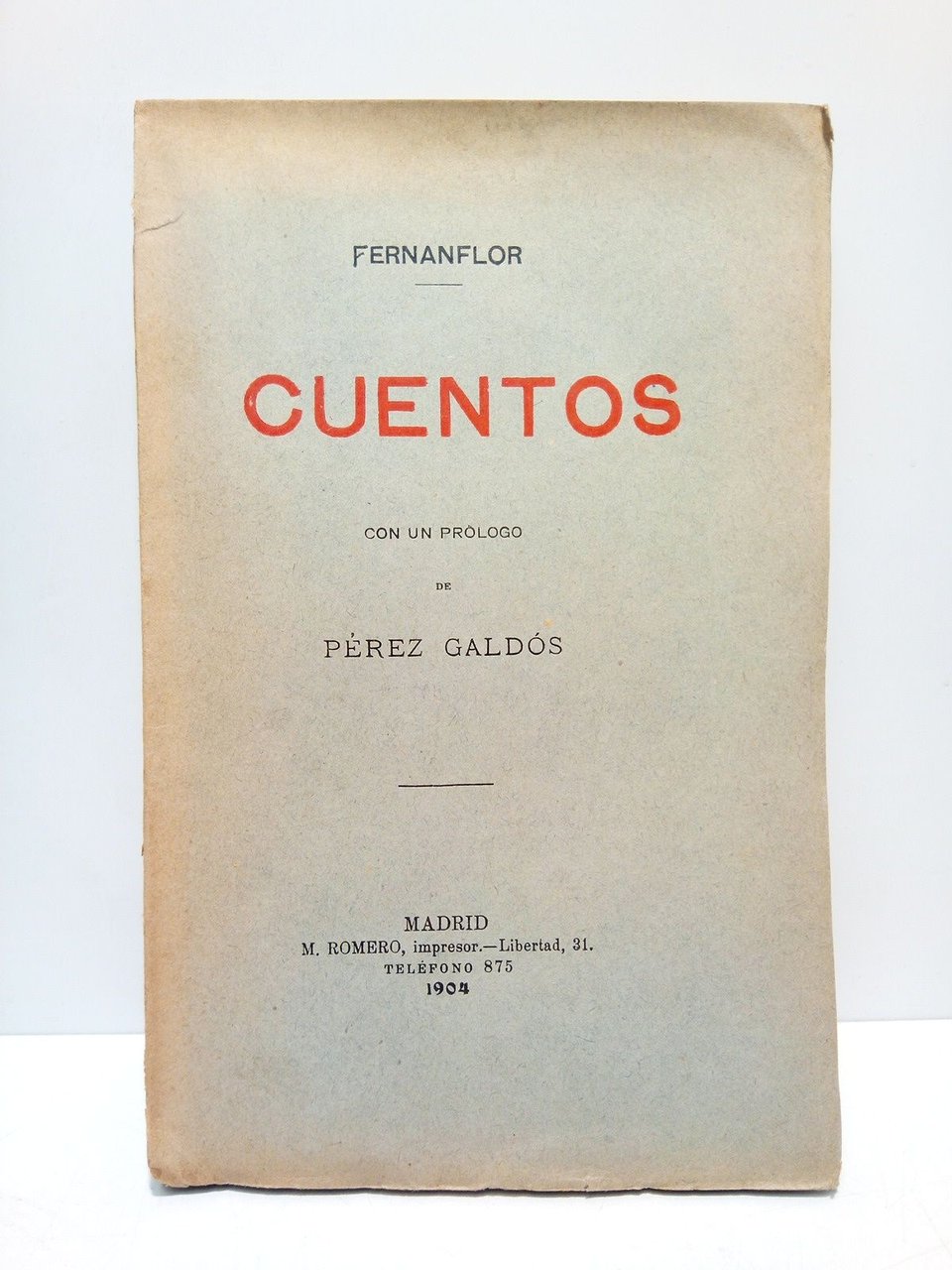 Cuentos / Con un prólogo de Pérez Galdós