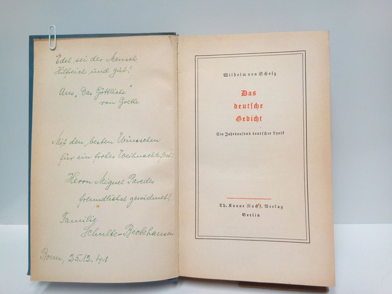 Das deitsche Gedicht: Ein Jahrtausen deutscher Lyrik