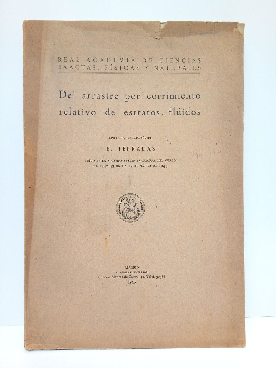 Del arrastre por corrimiento relativo de estratos fluidos. (Discurso leído …
