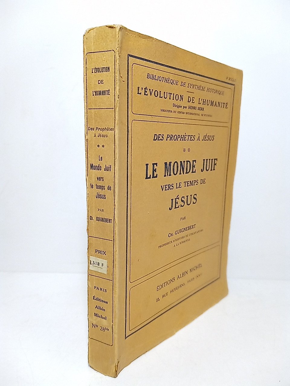 Des Prophètes à Jésus. [Tomo 2º]: LE MONDE JUIF VERS … | Immagine principale