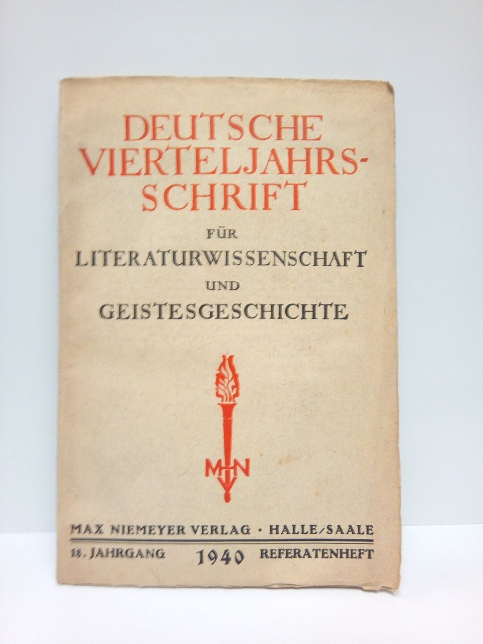 Deutsche Vierteljahrsschrift für Literaturwissenschaft und Geistesgeschichte / Herausgegeben von Paul …