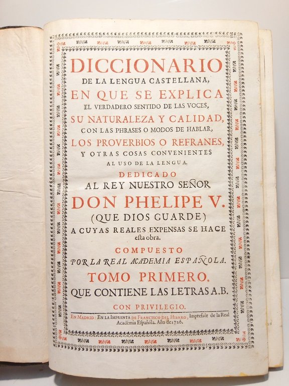 Diccionario de la lengua castellana, en que se explica el …