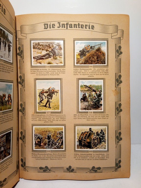 Díe Deytsche Wehrmacht. [Album de cromos a todo color]