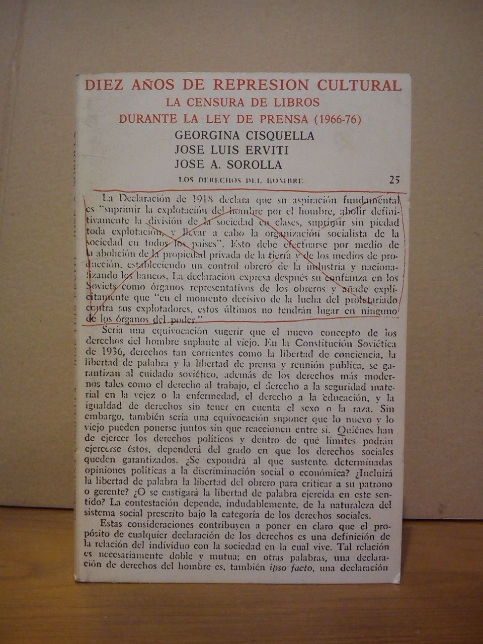 Diez años de represión cultural. La censura de libros durante …