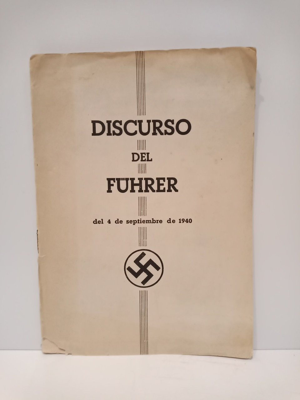 Discurso del Führer del 4 de septiembre de 1940