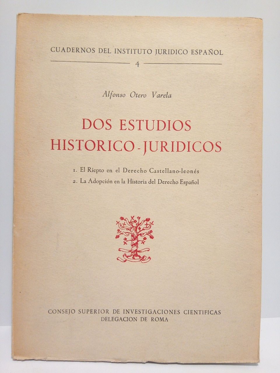 Dos estudios histírico-jurídicos: 1. El Riepto en el Derecho Castellano-Leonés. … | Immagine principale