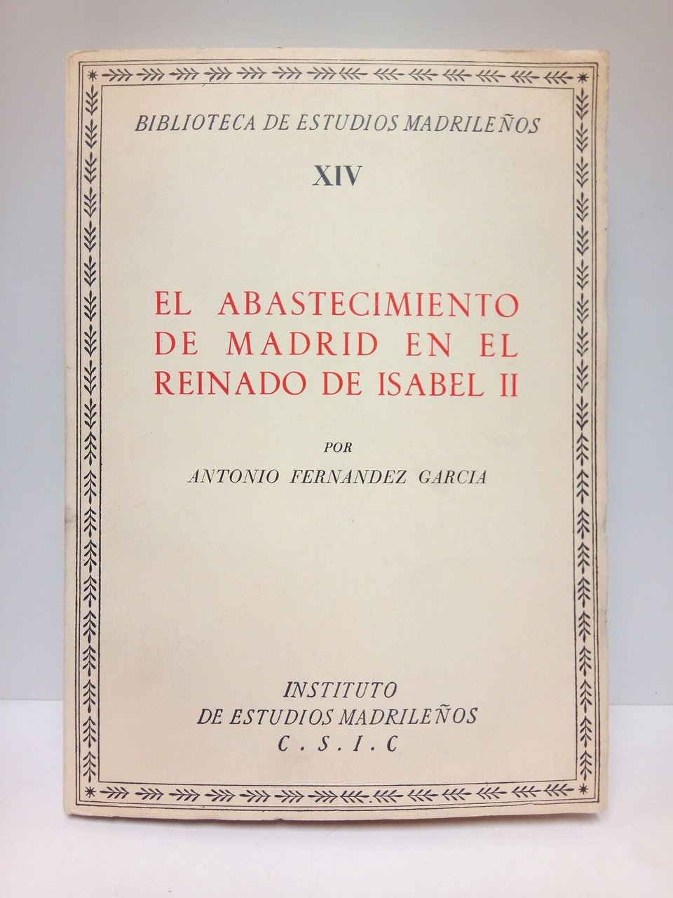 El abastecimiento de Madrid en el reinado de Isabel II …