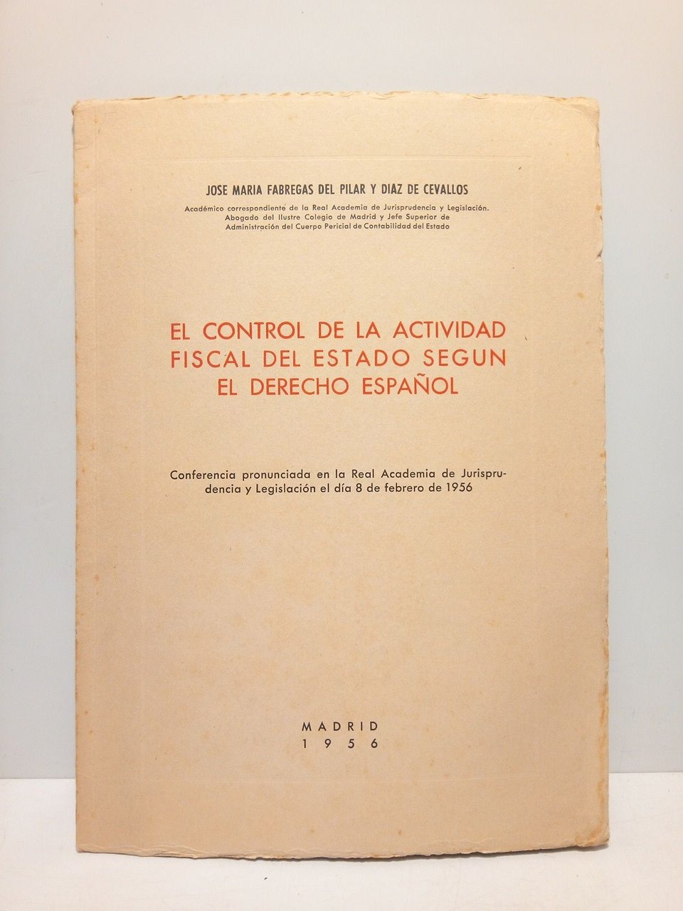 El control de la actividad fiscal del Estado según el …