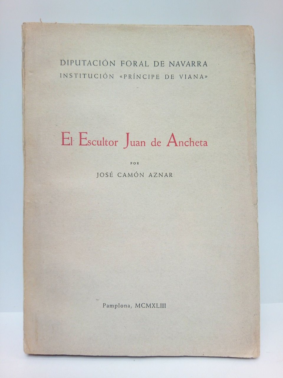 El Escultor Juan de Ancheta