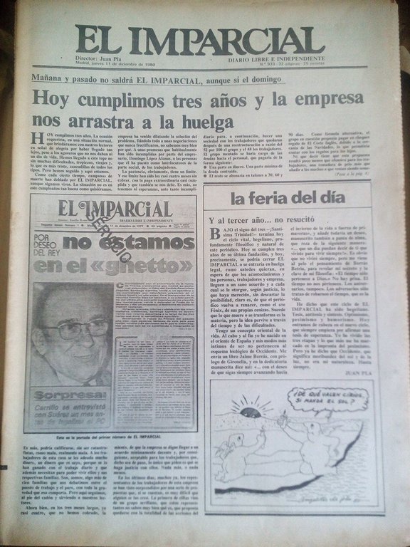 El Imparcial. Diario libre e independiente / Directores: Emilio Romero …