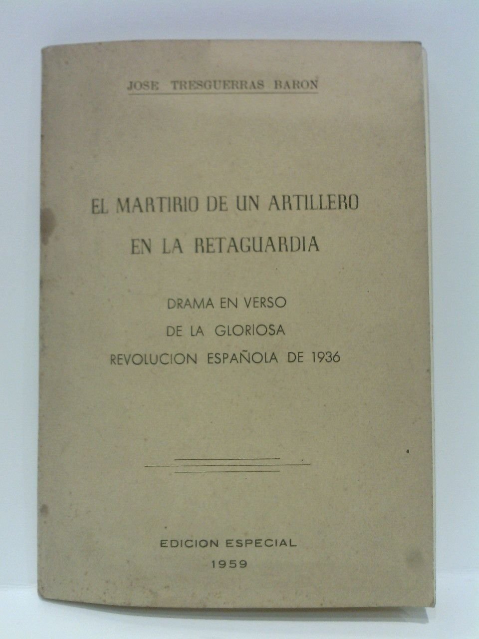 El martirio de un artillero en la retaguardia. (Drama en …