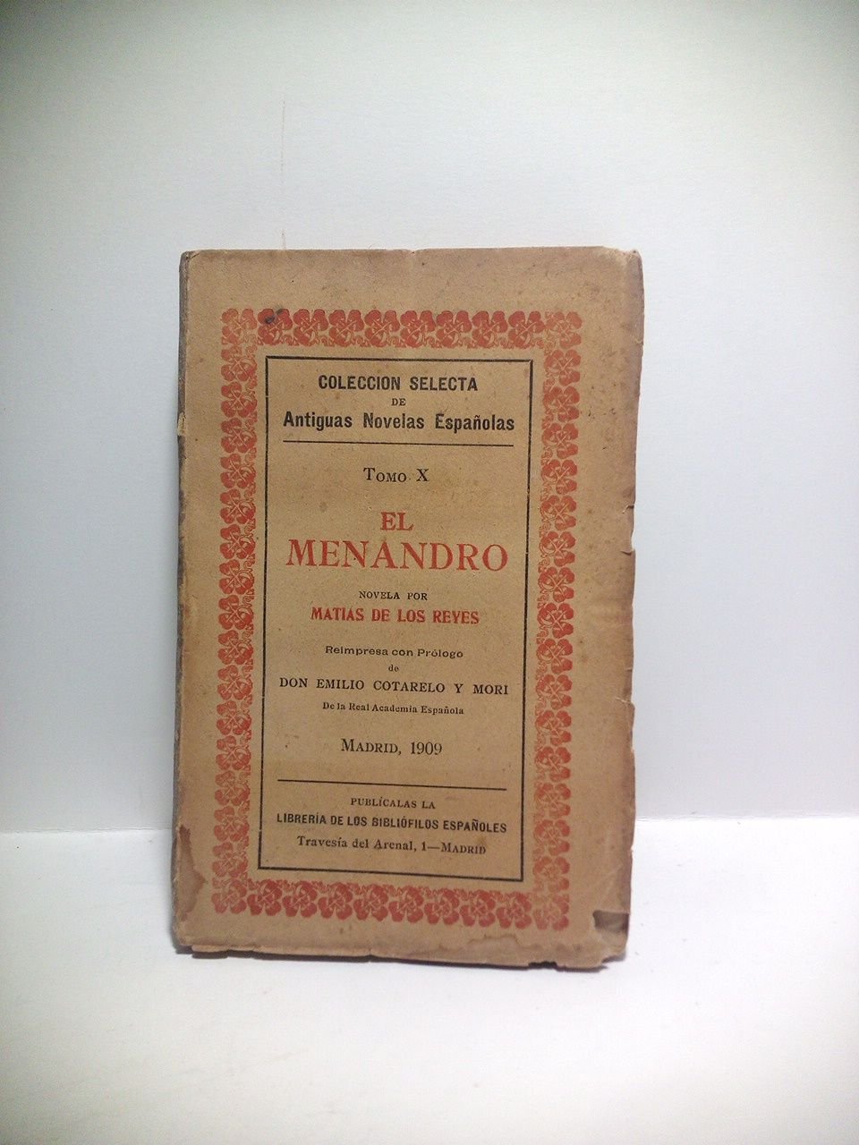El Menandro. (Novela) / Reimpresa con prólogo de Don Emilio … | Immagine principale