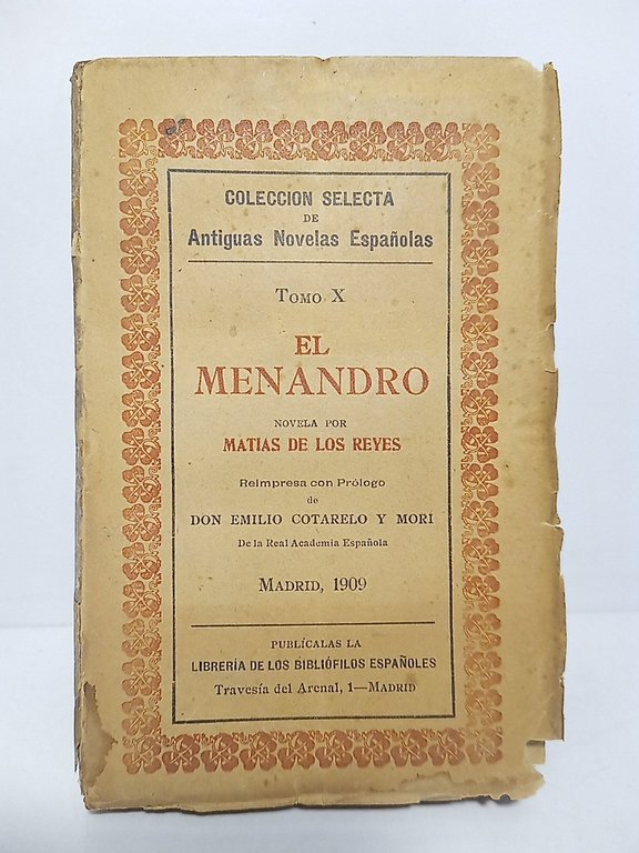 El Menandro. (Novela) / Reimpresa con prólogo de Don Emilio … | Immagine Gallery 2