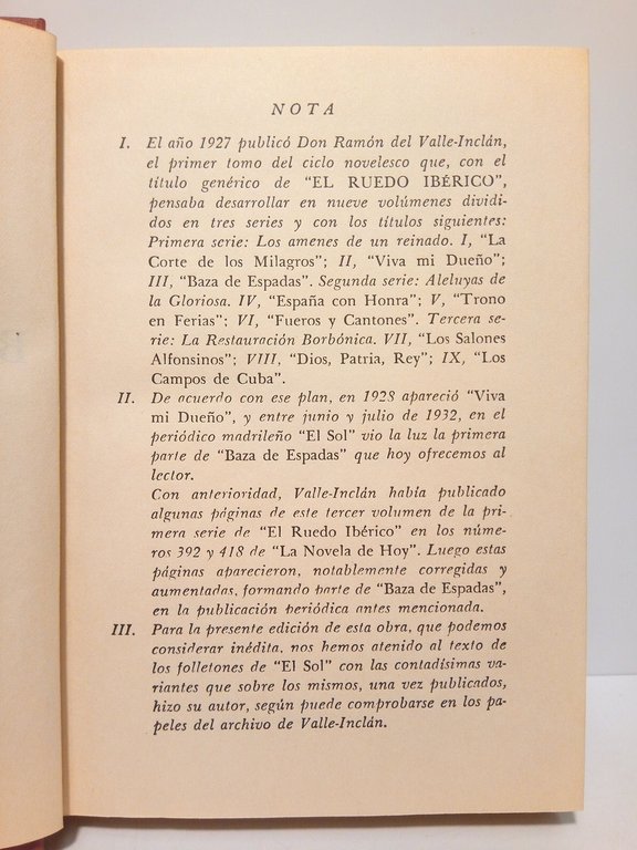 El ruedo ibérico. (Primera serie. Tomo III): BAZA DE ESPADAS | Immagine Gallery 3