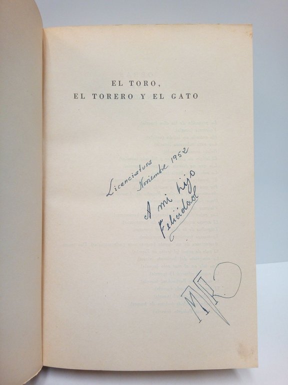 El toro, el torero y el gato