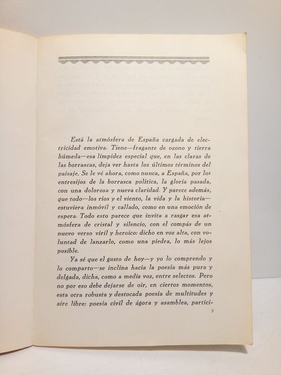 Elegía a la tradición de España (Poesía)