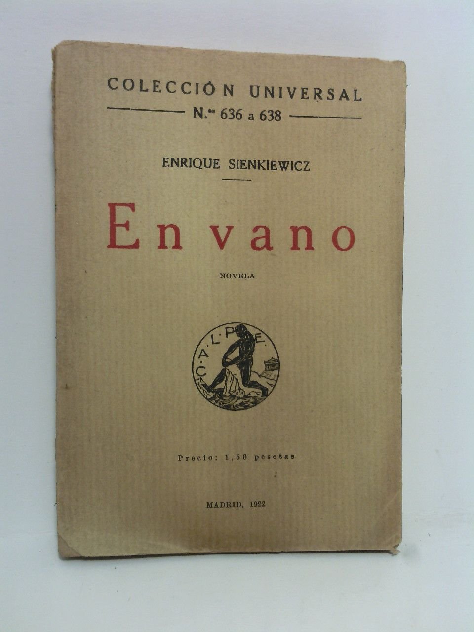 En vano. (Novela) / Traducción del polaco, por N. Tasín