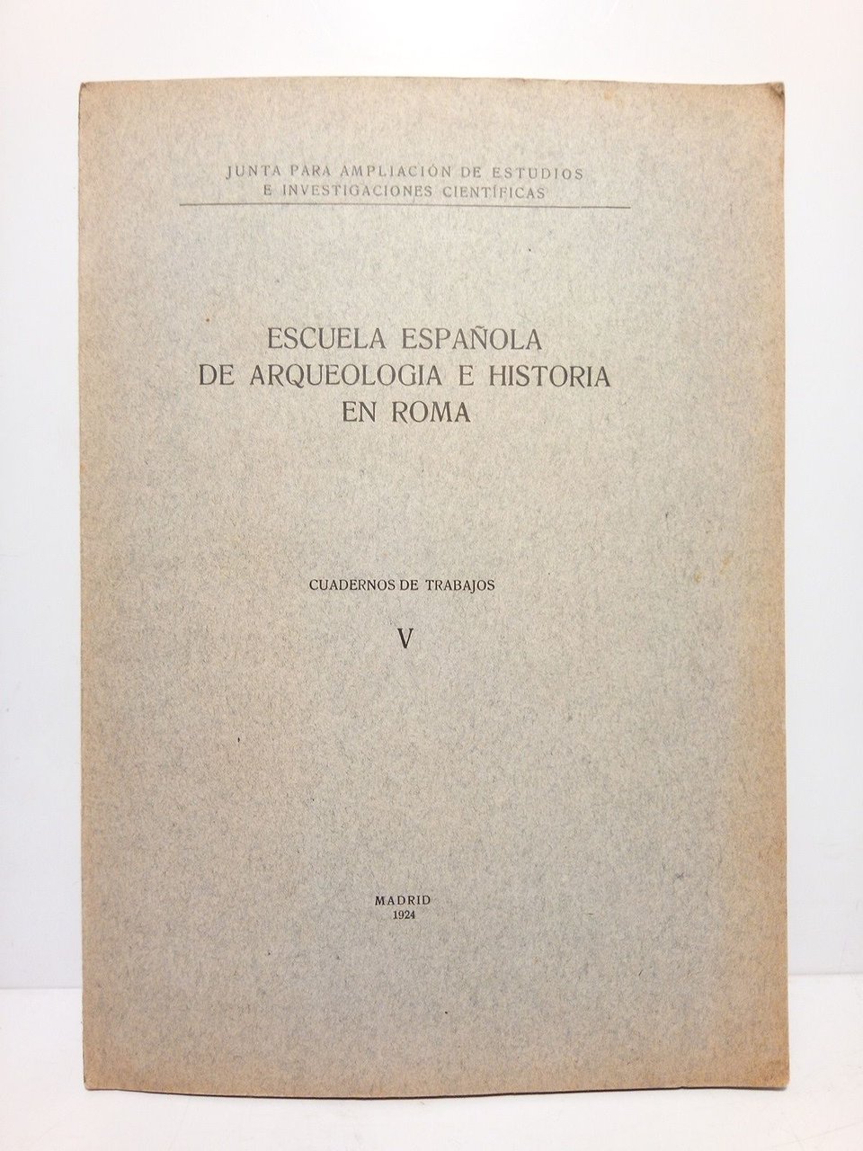 Escuela Española de Arqueología e Historia en Roma. Cuadernos de … | Immagine principale