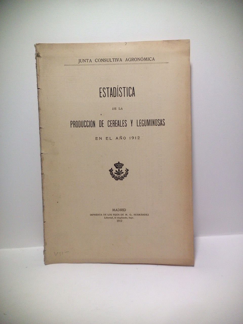 Estadística de la producción de cereales y leguminosas en el …