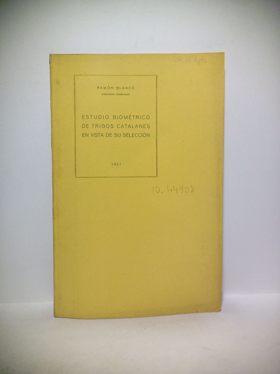 Estudio biométrico de trigos catalanes en vista de su selección