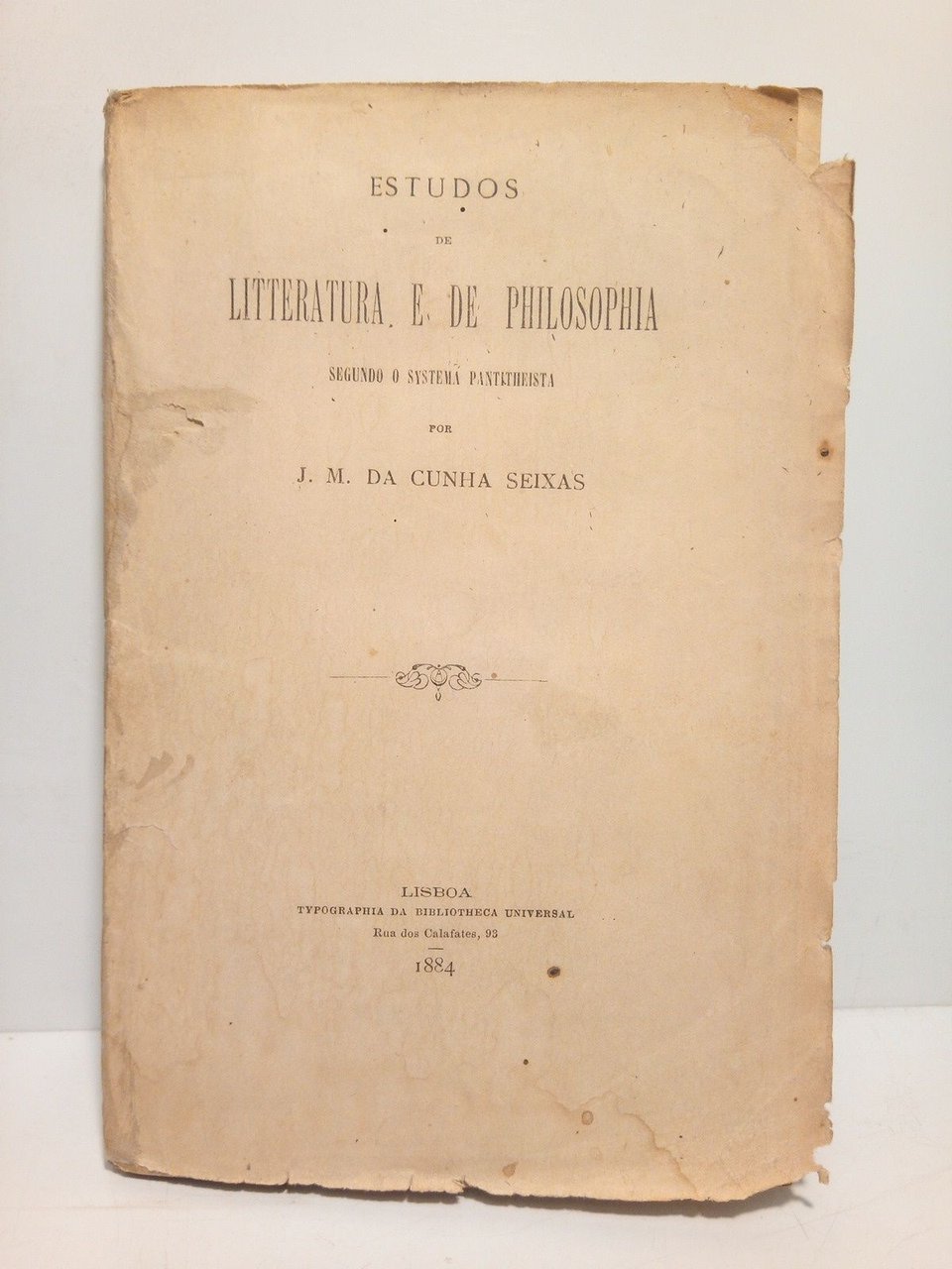 Estudos de Litteratura e de Philosophia: Segundo o Systema Pantitheista