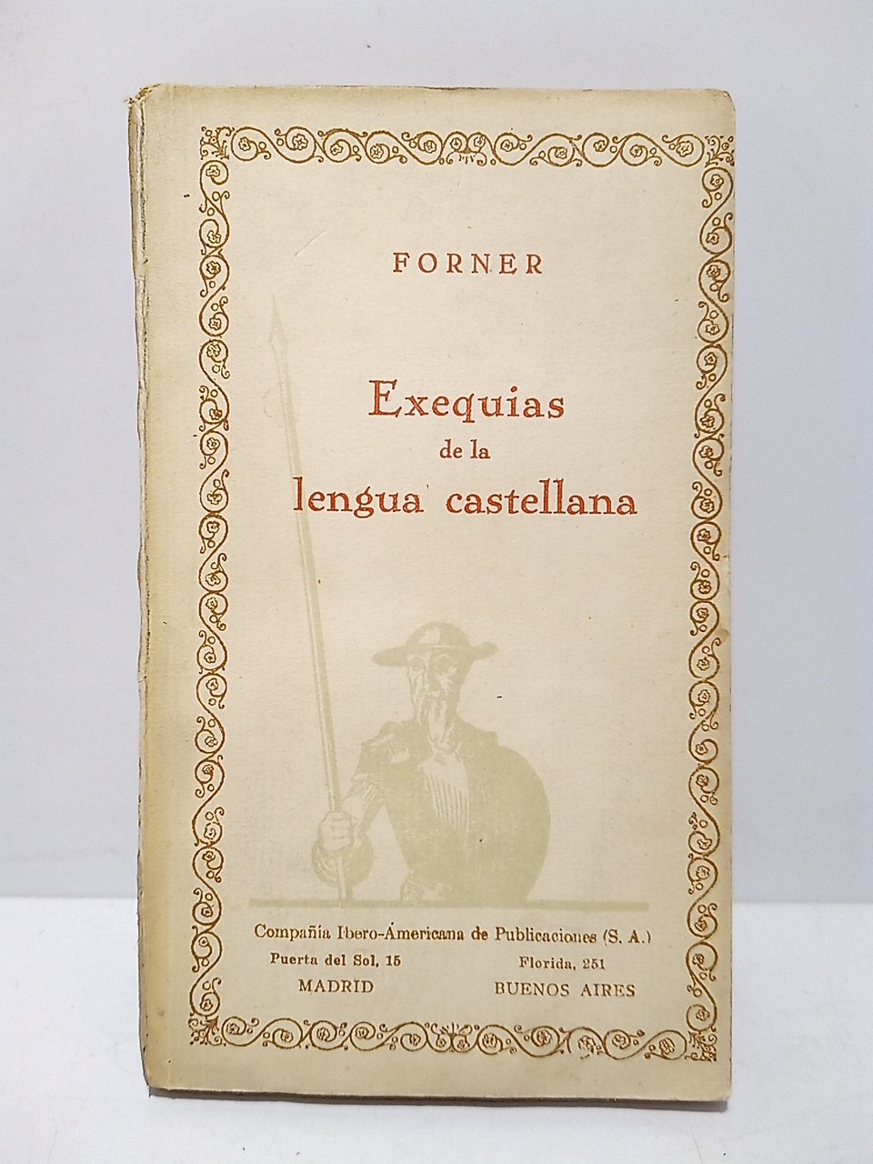 Exequias de la lengua castellana / Prol. de Rafael Seco | Immagine principale