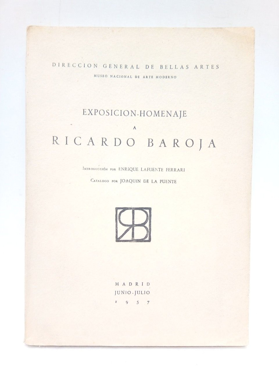 Exposición-homenaje a Ricardo Baroja. (Museo Nacional de Arte Moderno, Madrid, … | Immagine principale