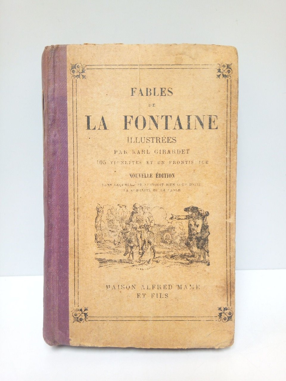 Fables de la Fontaine précédées de la vie d'Esope, accompagnées …