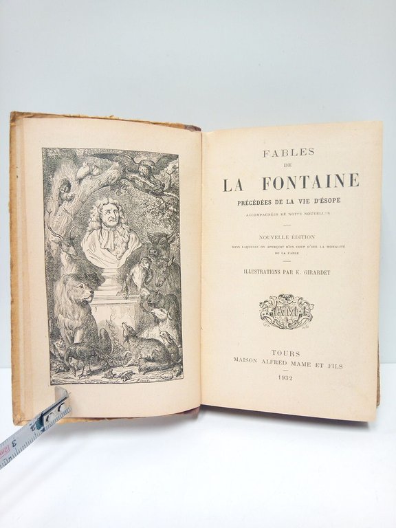 Fables de la Fontaine précédées de la vie d'Esope, accompagnées …