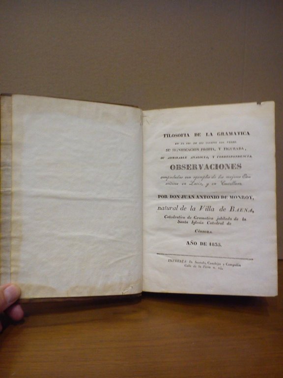 Filosofía de la gramática en el uso de los tiempos …