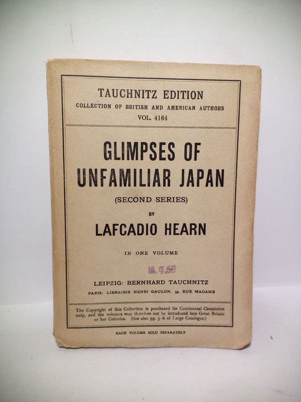 Glimpses of Unfamiliar Japan (Second Series)